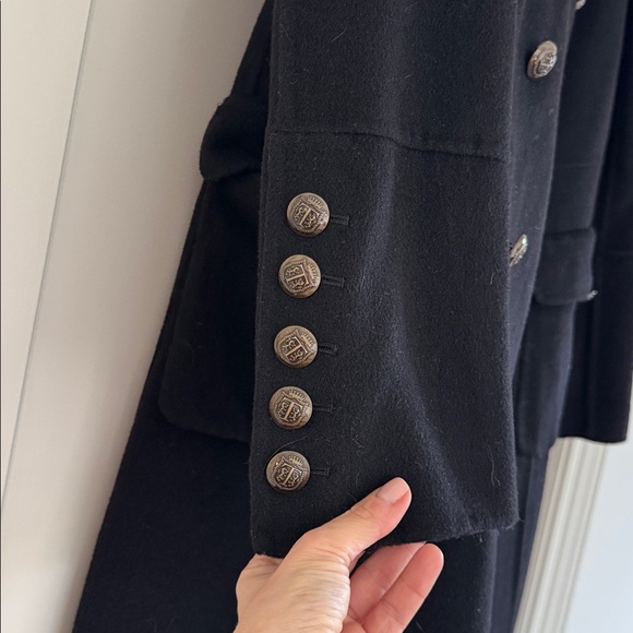 Talbots Elegant Black Trench Coat - Picture 4 of 4